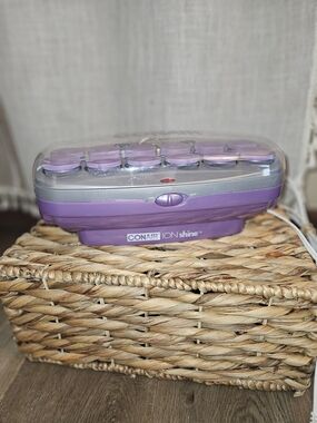 Conair Ion Shine Hot Rollers Set - Purple, Clean Works Well